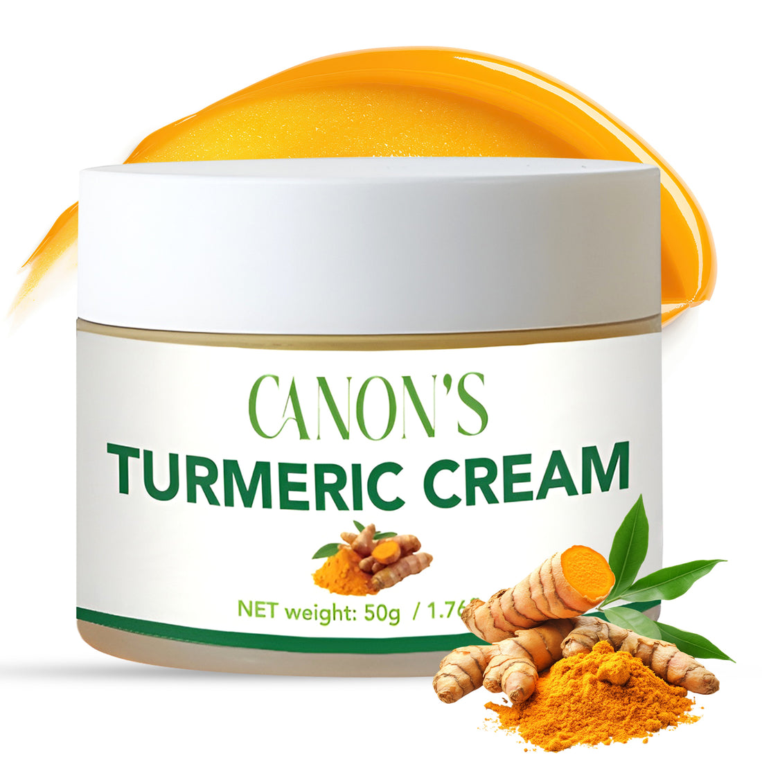 Turmeric Brightening Face Cream - Anti-Aging Facial Moisturizer with Vitamin E