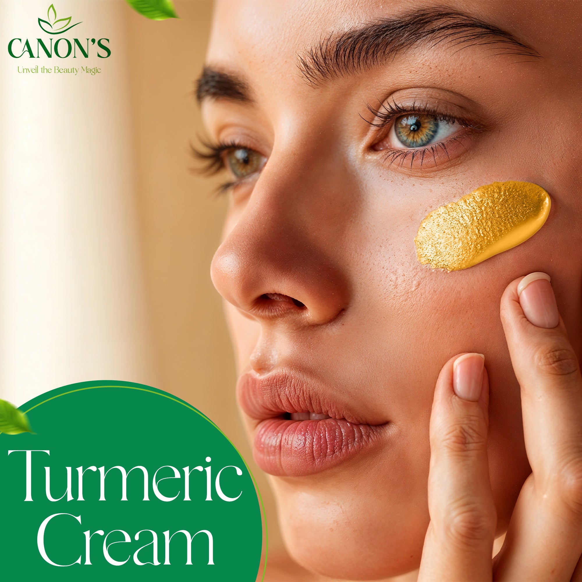 Turmeric Brightening Face Cream - Anti-Aging Facial Moisturizer with Vitamin E