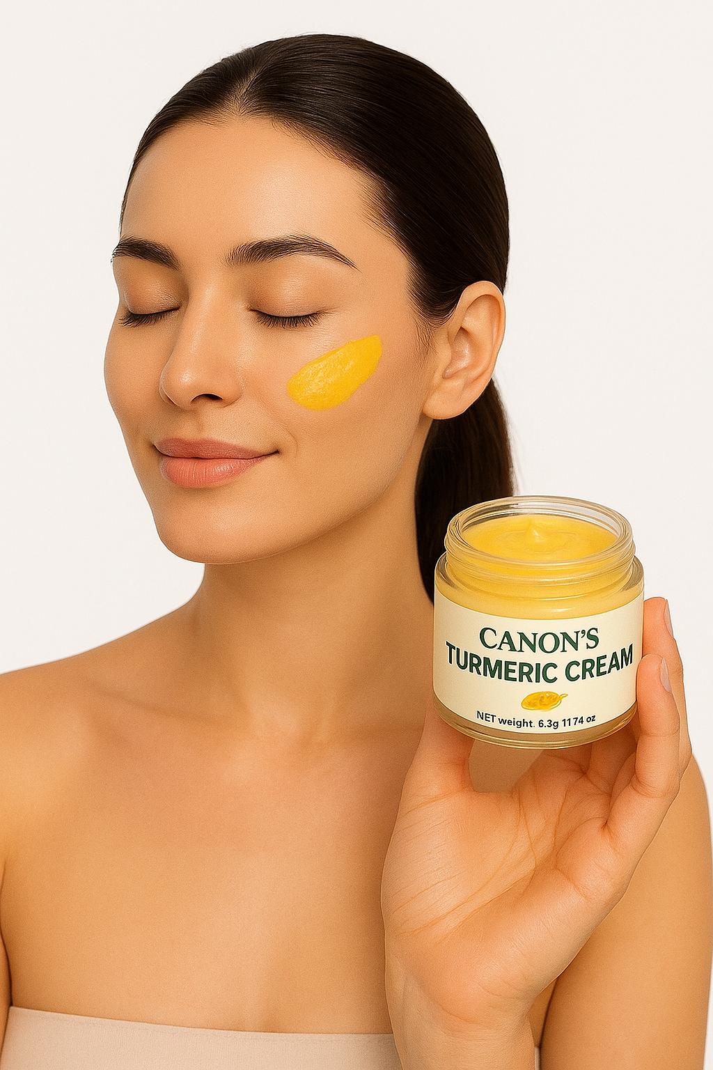 Turmeric Brightening Face Cream - Anti-Aging Facial Moisturizer with Vitamin E